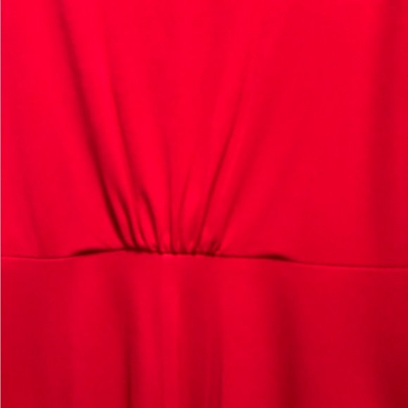 Donna Ricco Red Ruffle Midi Dress - Picture 4 of 7